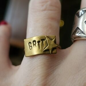 Grit Brass Ring Detroit Lions